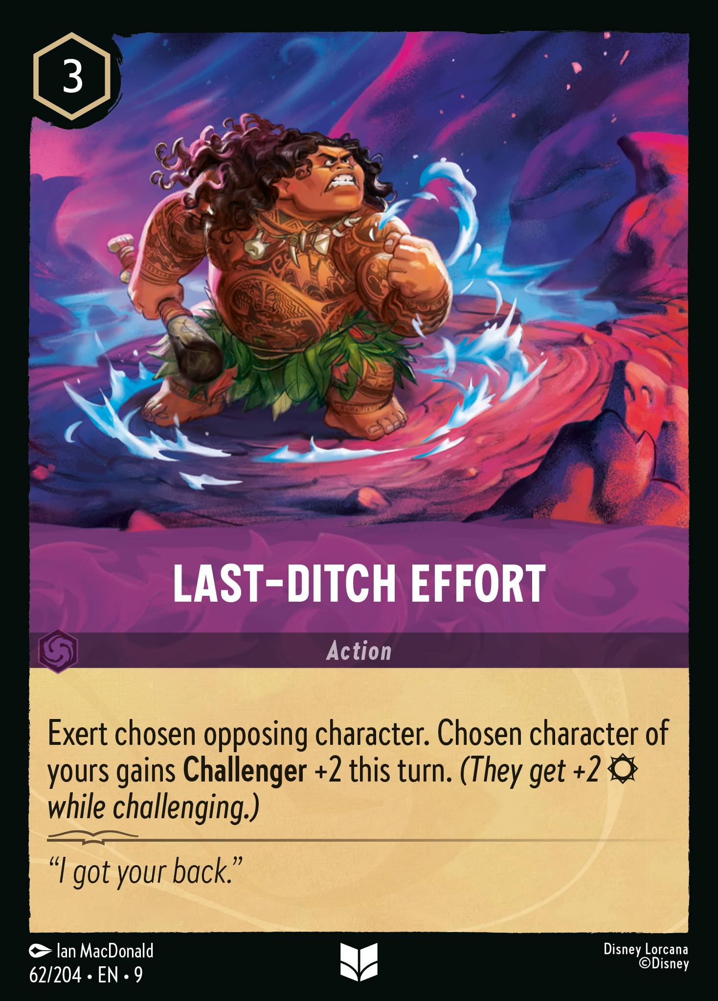 Last-Ditch Effort Disney Lorcana card