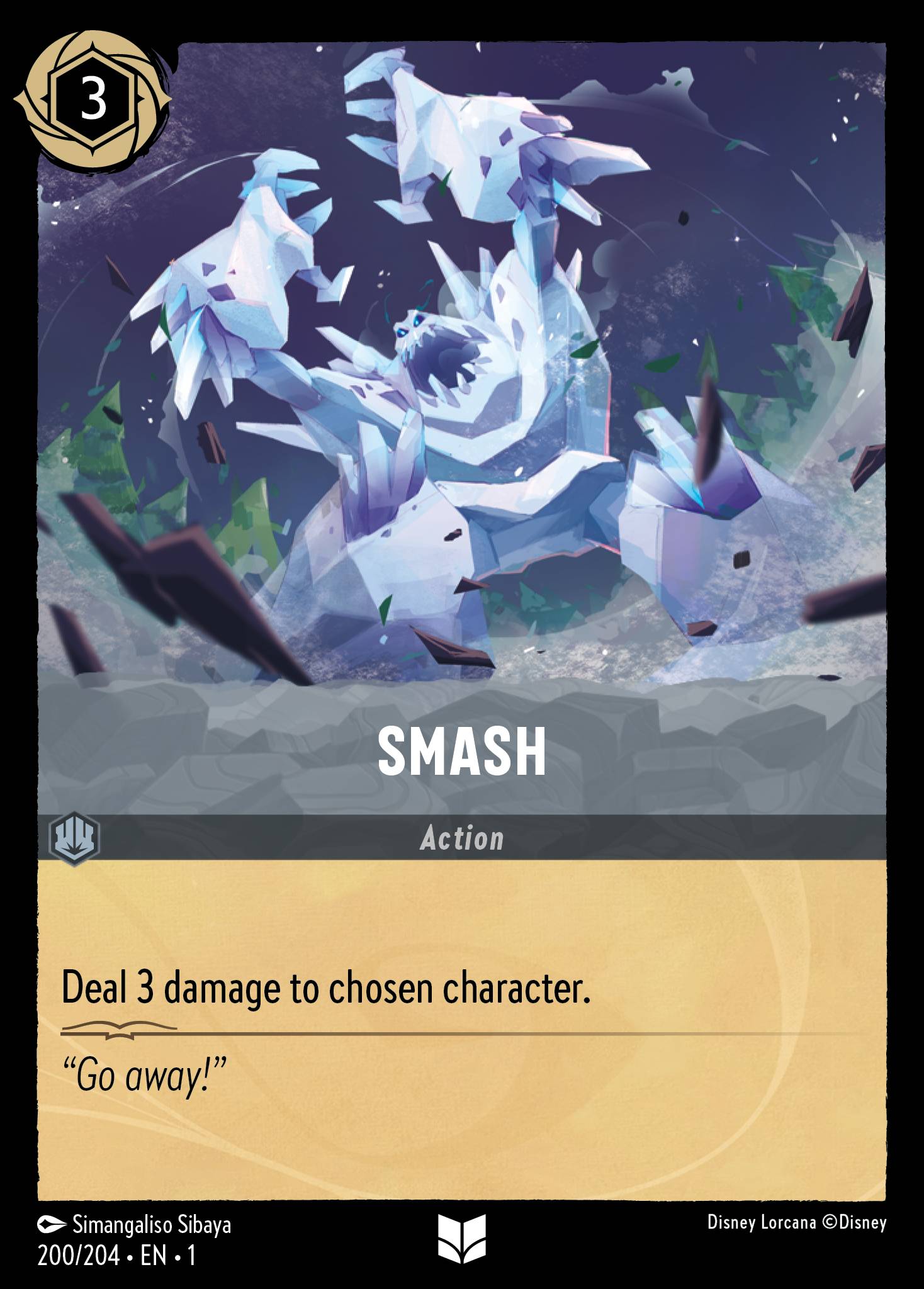 Smash Disney Lorcana card