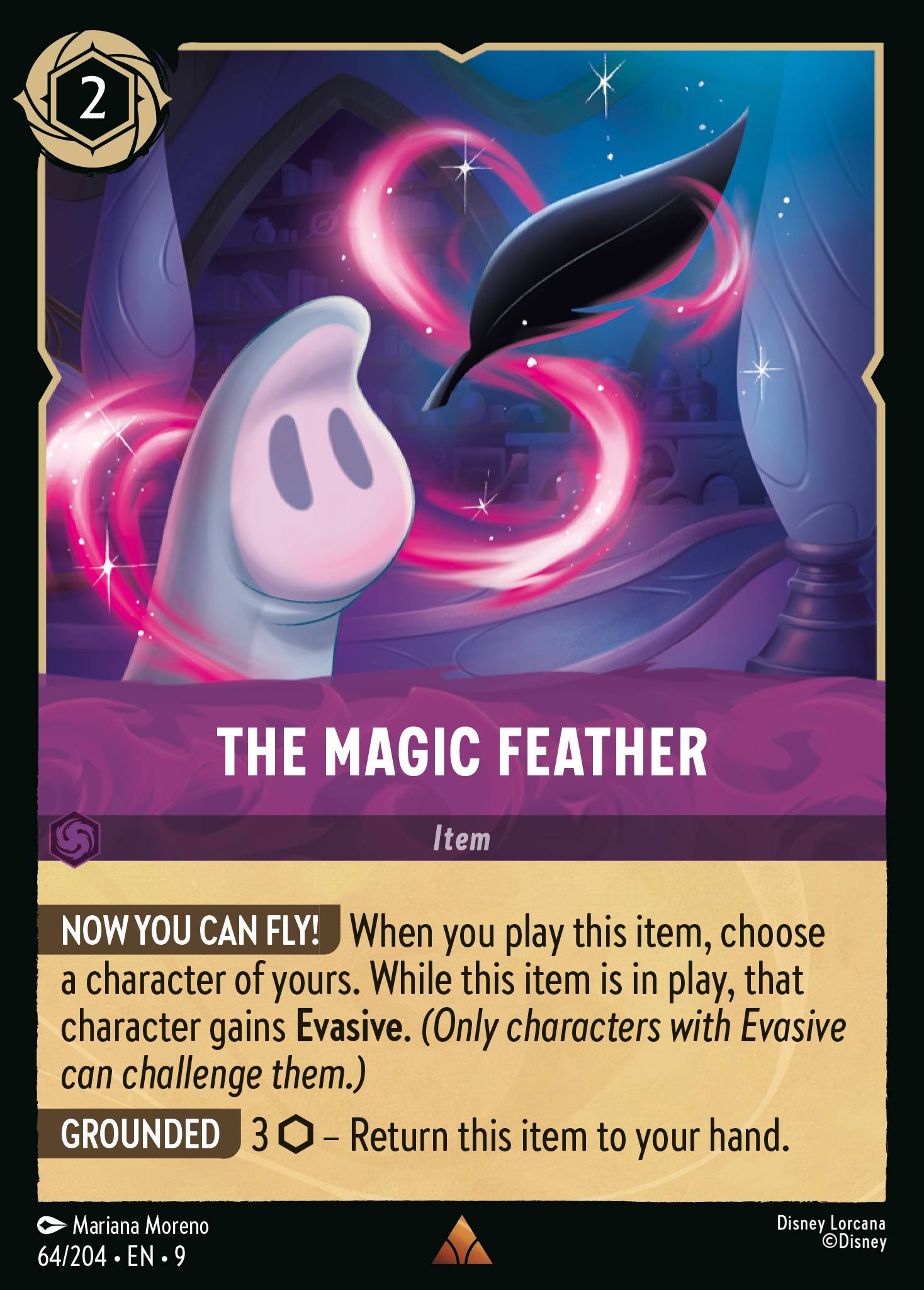 The Magic Feather Disney Lorcana card