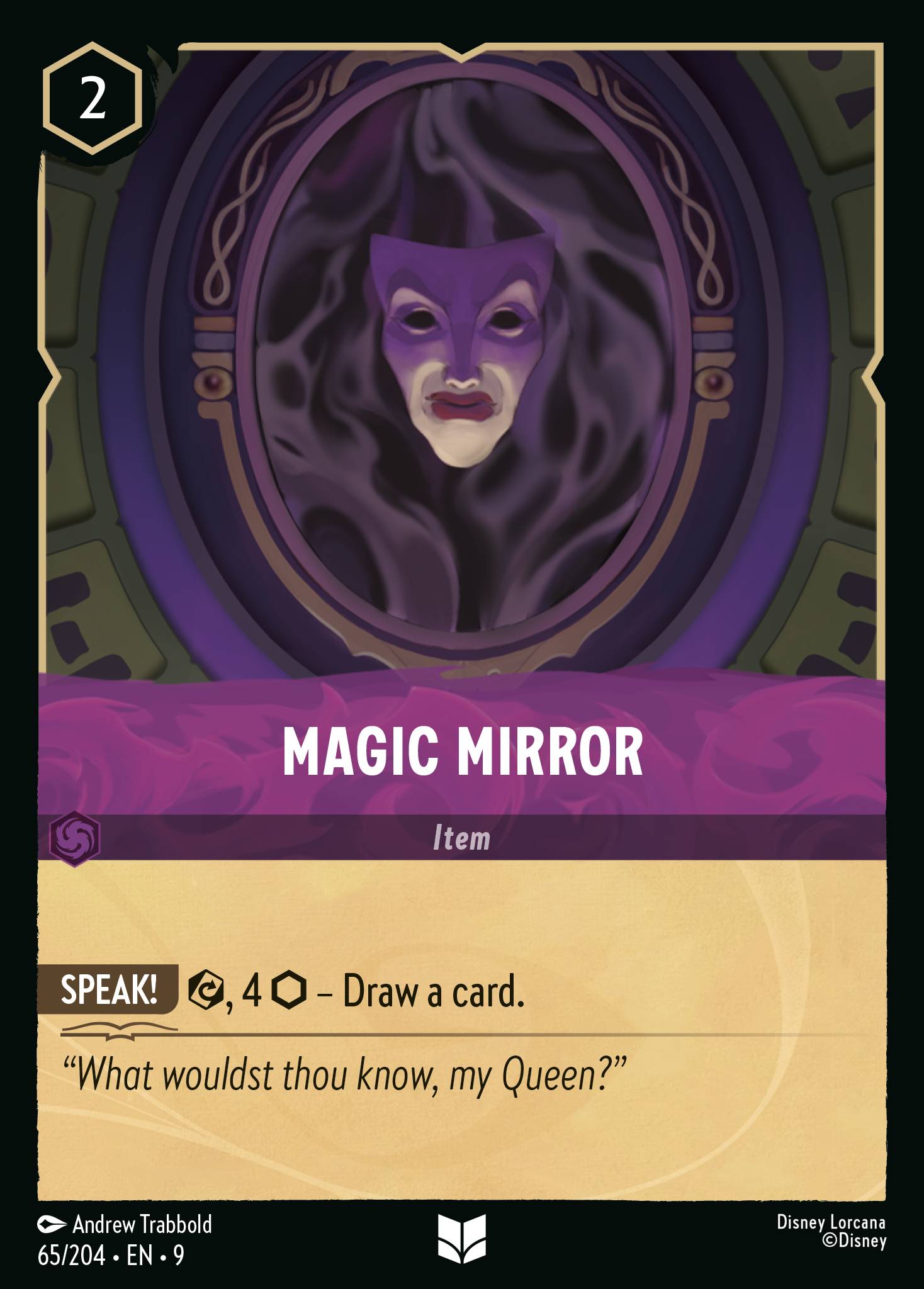 Magic Mirror Disney Lorcana card