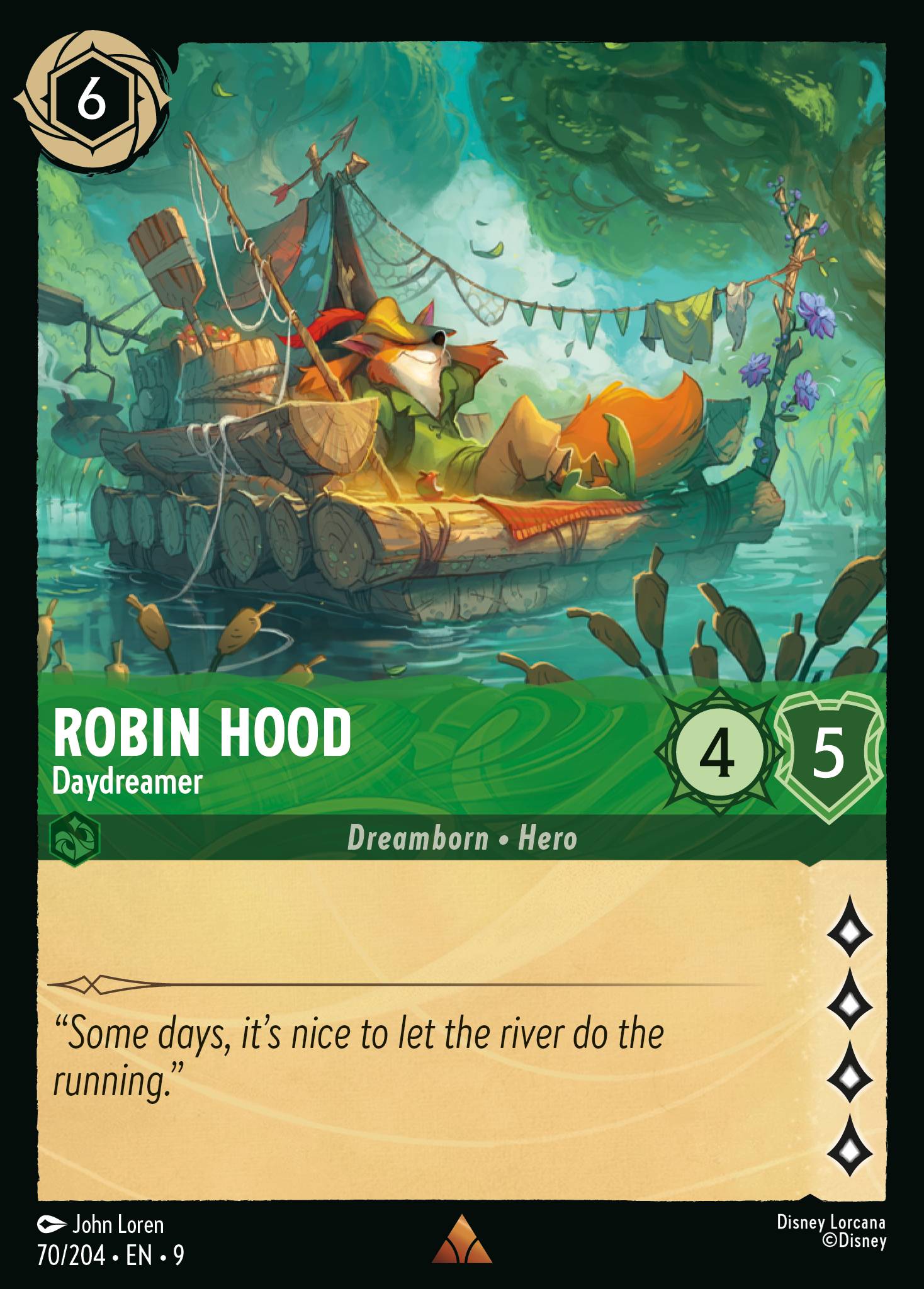 Robin Hood — Daydreamer Disney Lorcana card