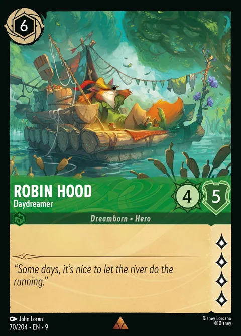 Robin Hood — Daydreamer Disney Lorcana card
