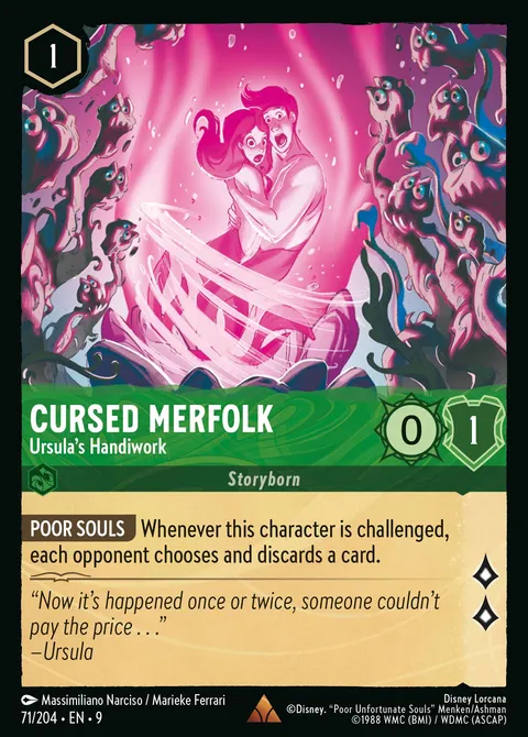 Cursed Merfolk — Ursula's Handiwork Disney Lorcana card