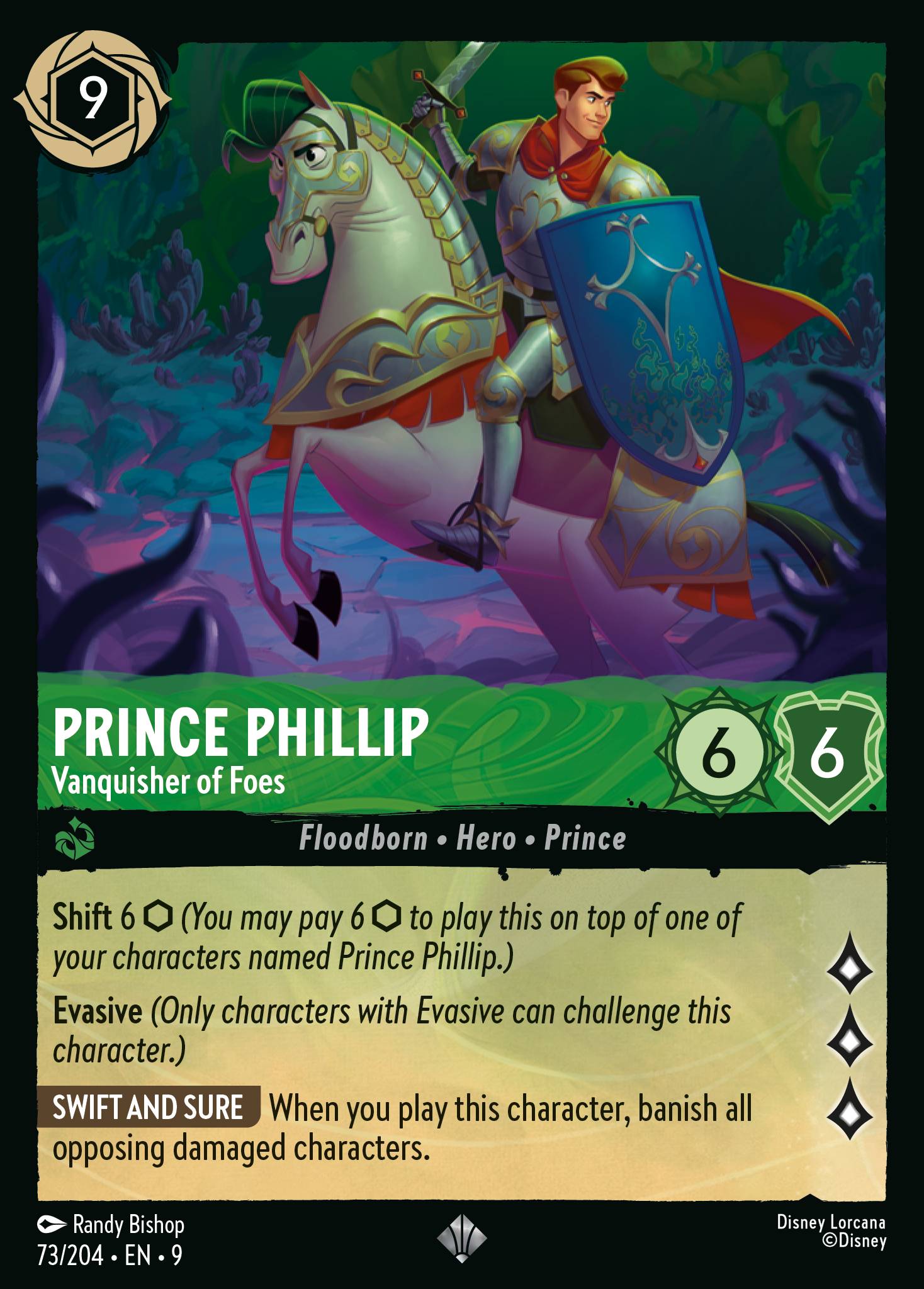 Prince Phillip — Vanquisher of Foes Disney Lorcana card