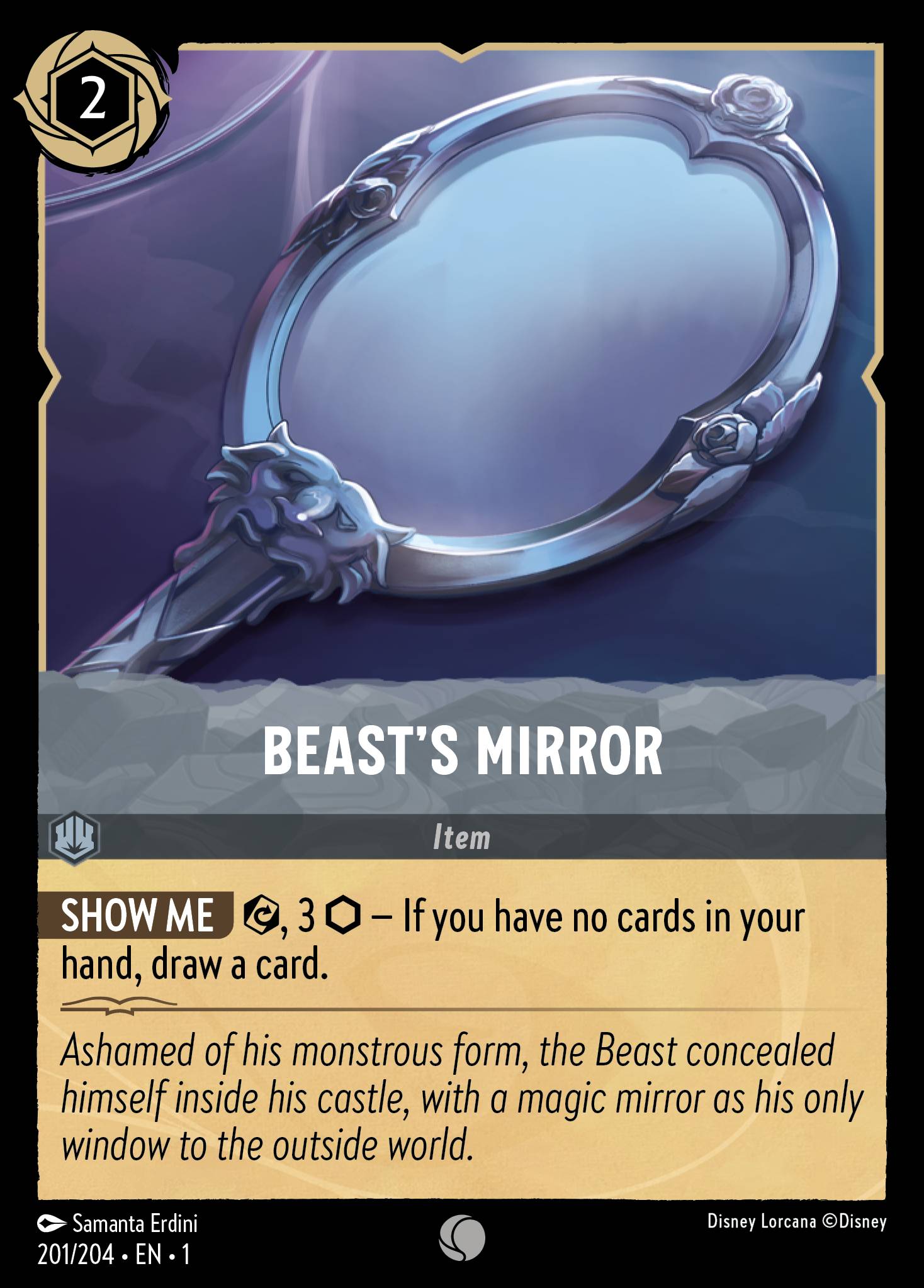 Beast’s Mirror Disney Lorcana card
