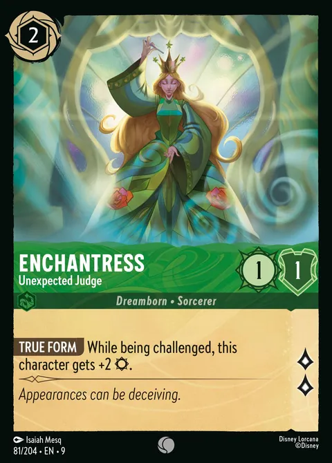 Enchantress — Unexpected Judge Disney Lorcana card