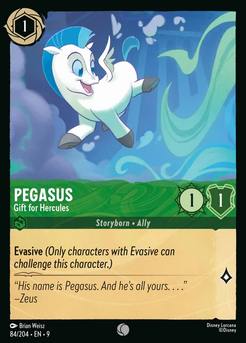 Pegasus — Gift for Hercules Disney Lorcana card