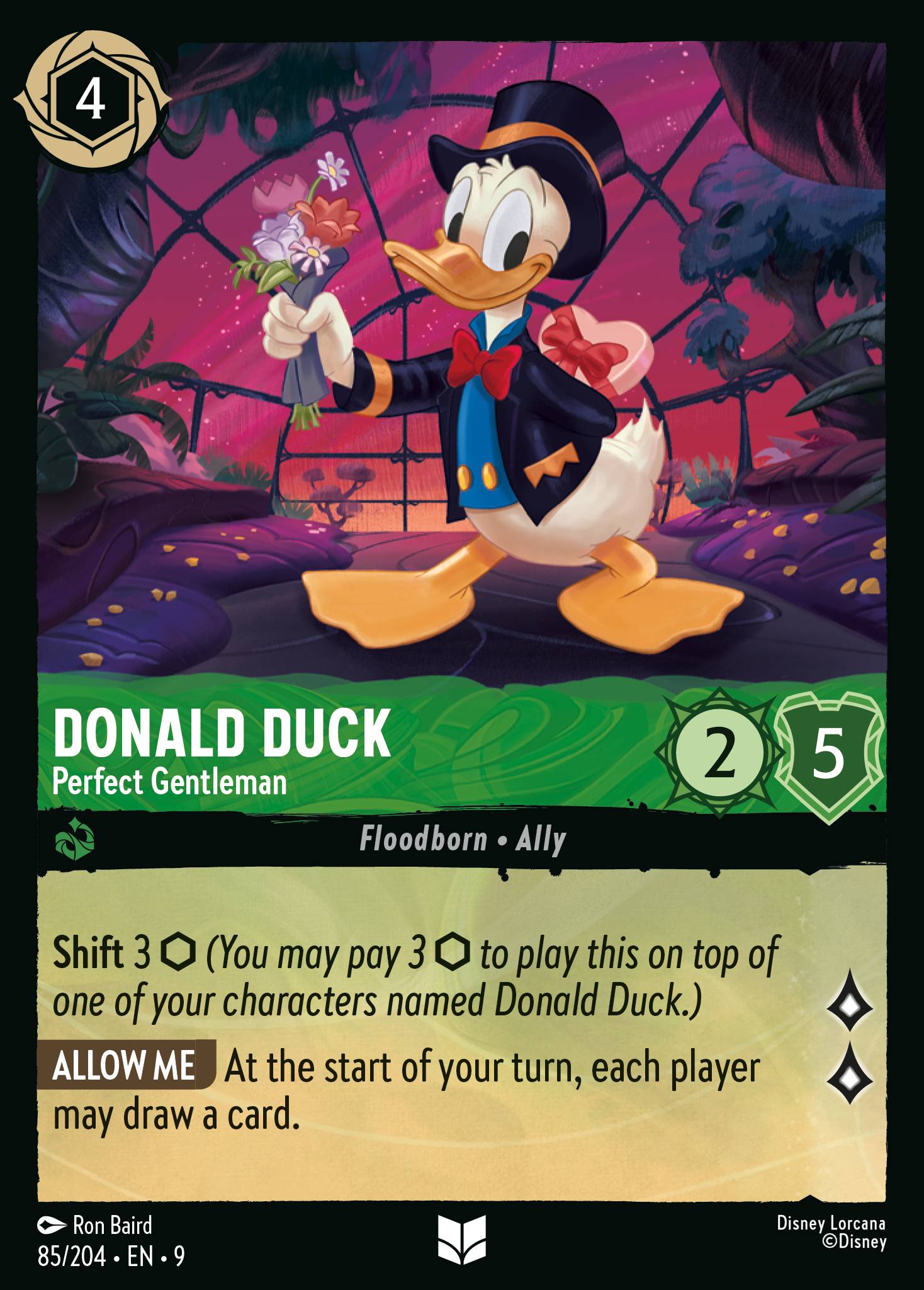 Donald Duck — Perfect Gentleman Disney Lorcana card