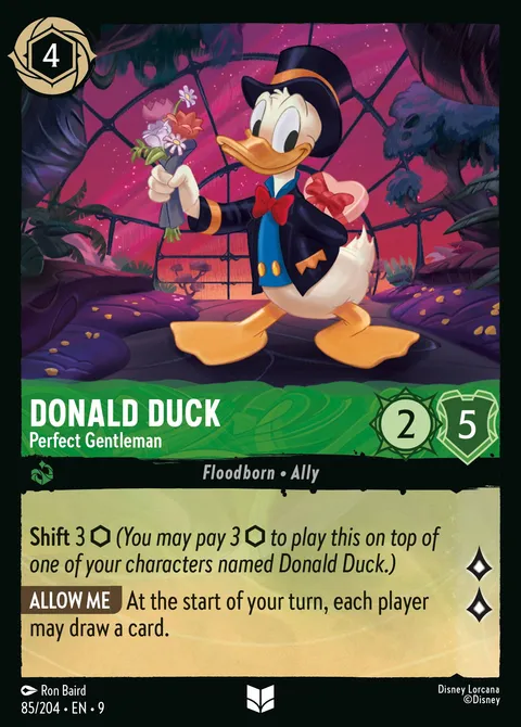 Donald Duck — Perfect Gentleman Disney Lorcana card