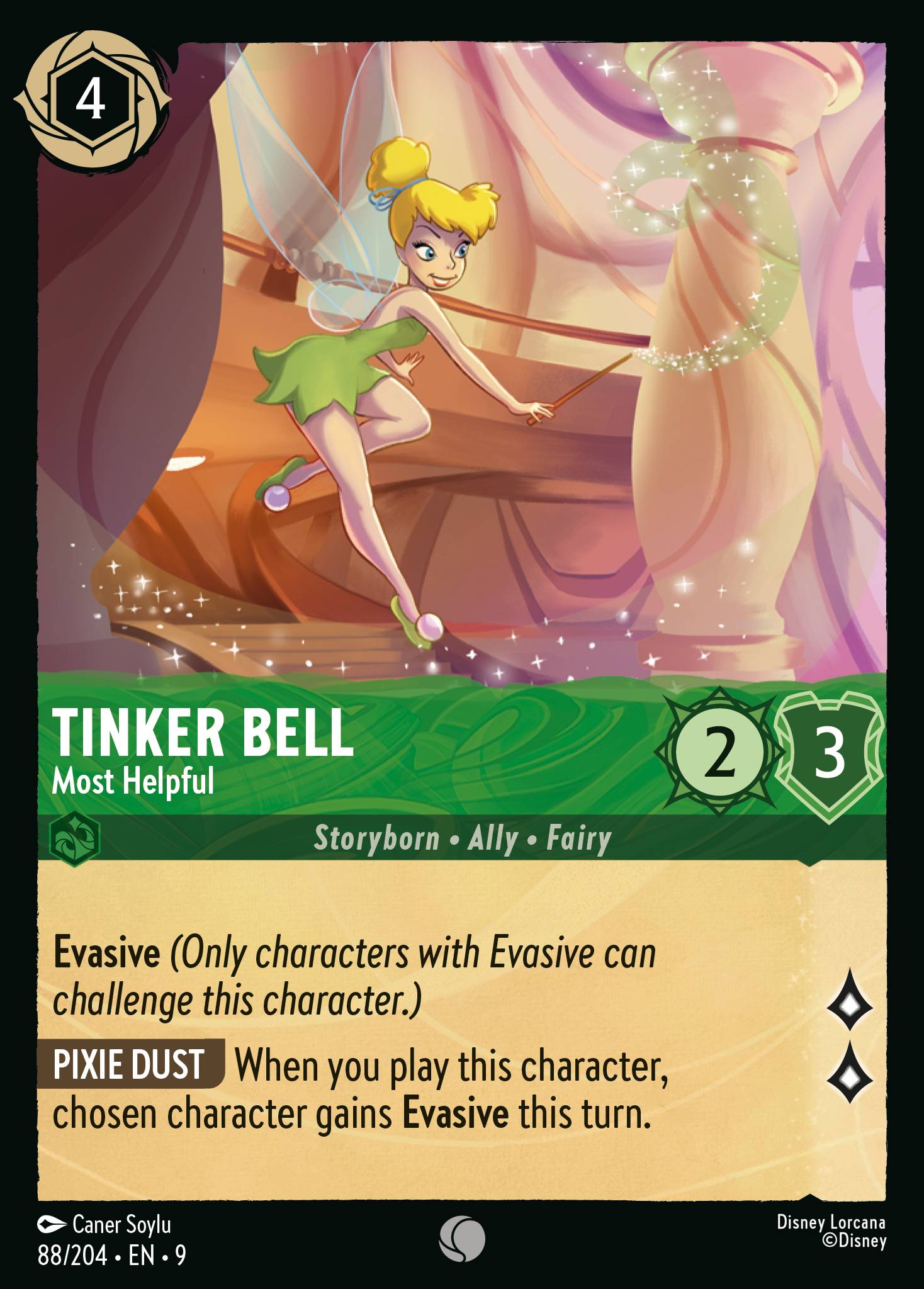 Tinker Bell — Most Helpful Disney Lorcana card