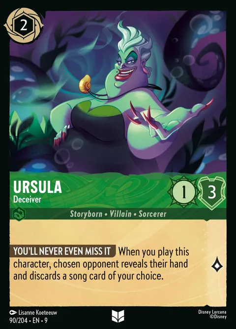 Ursula — Deceiver Disney Lorcana card