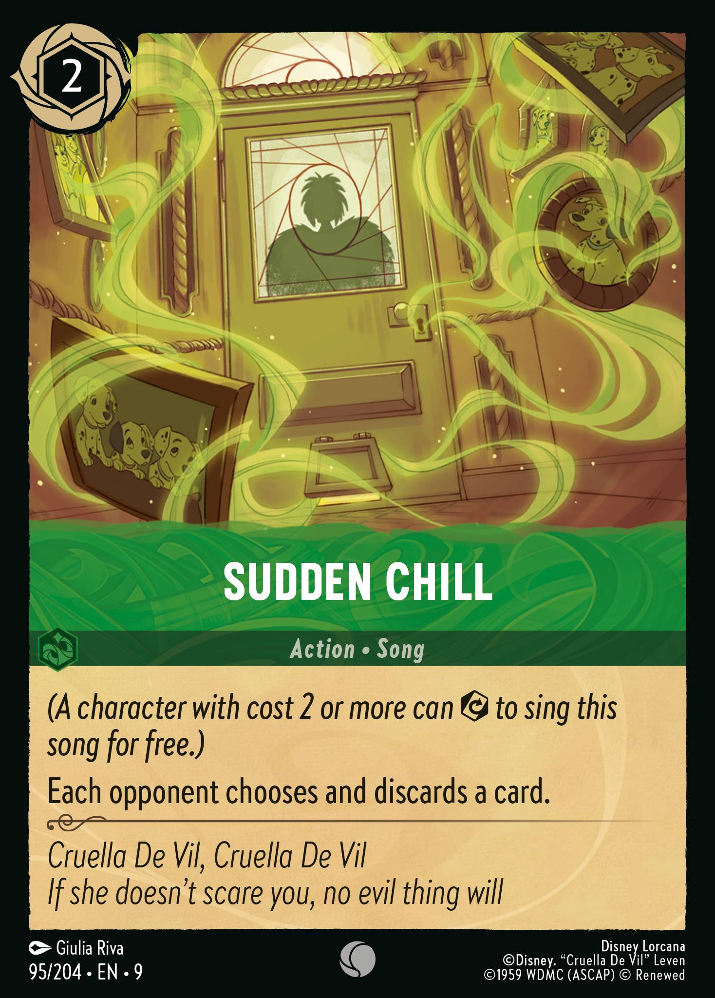 Sudden Chill Disney Lorcana card