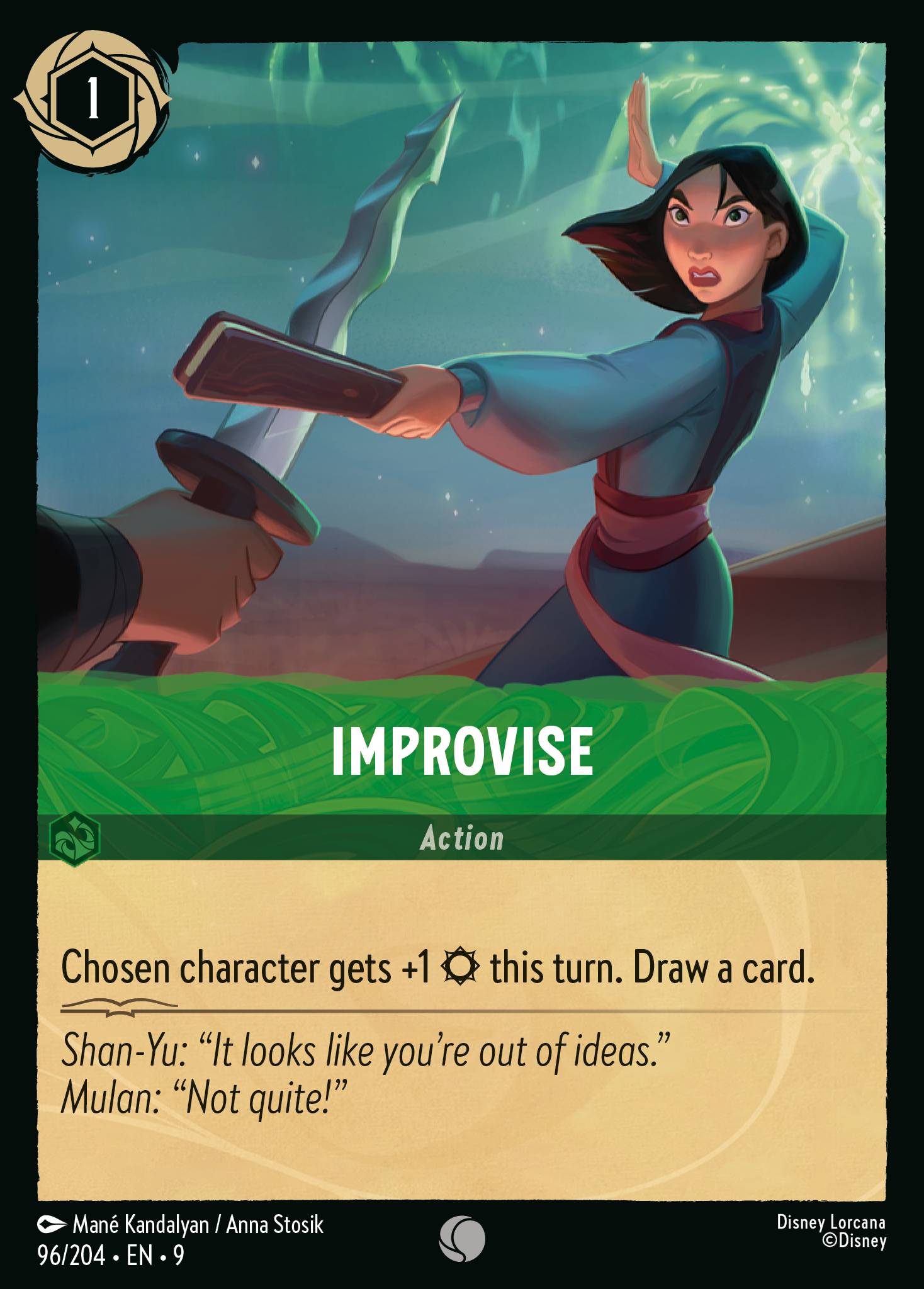 Improvise Disney Lorcana card