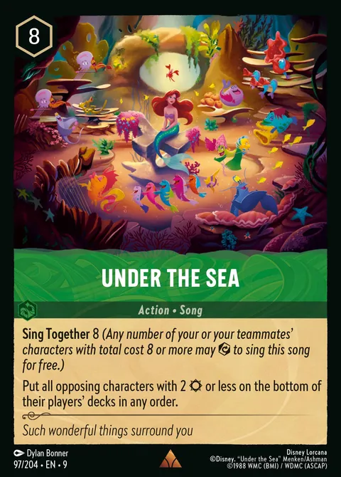 Under the Sea Disney Lorcana card