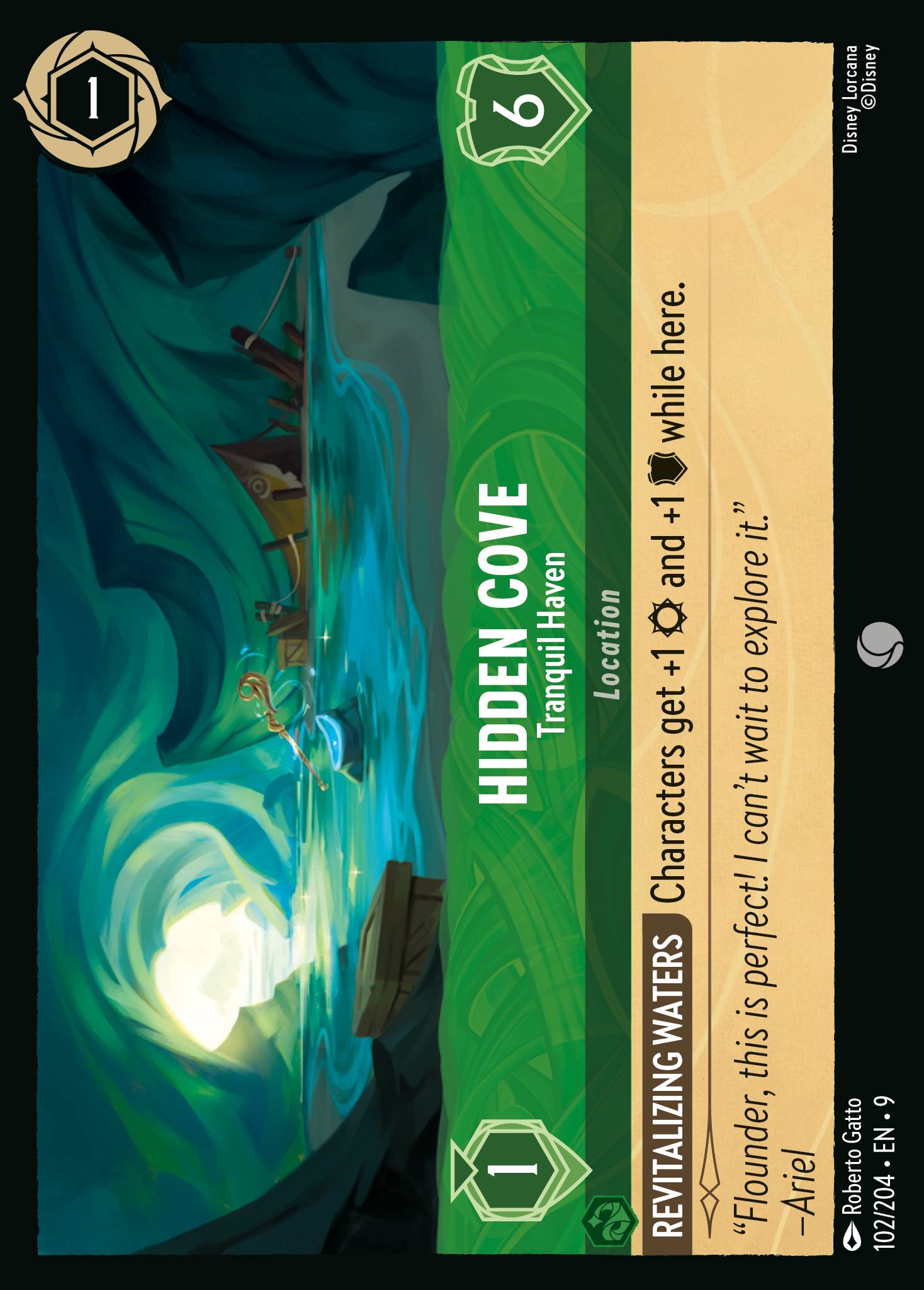 Hidden Cove — Tranquil Haven Disney Lorcana card