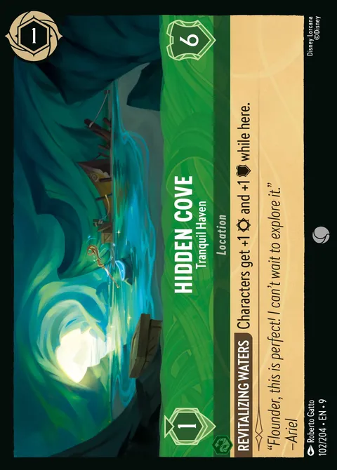 Hidden Cove — Tranquil Haven Disney Lorcana card