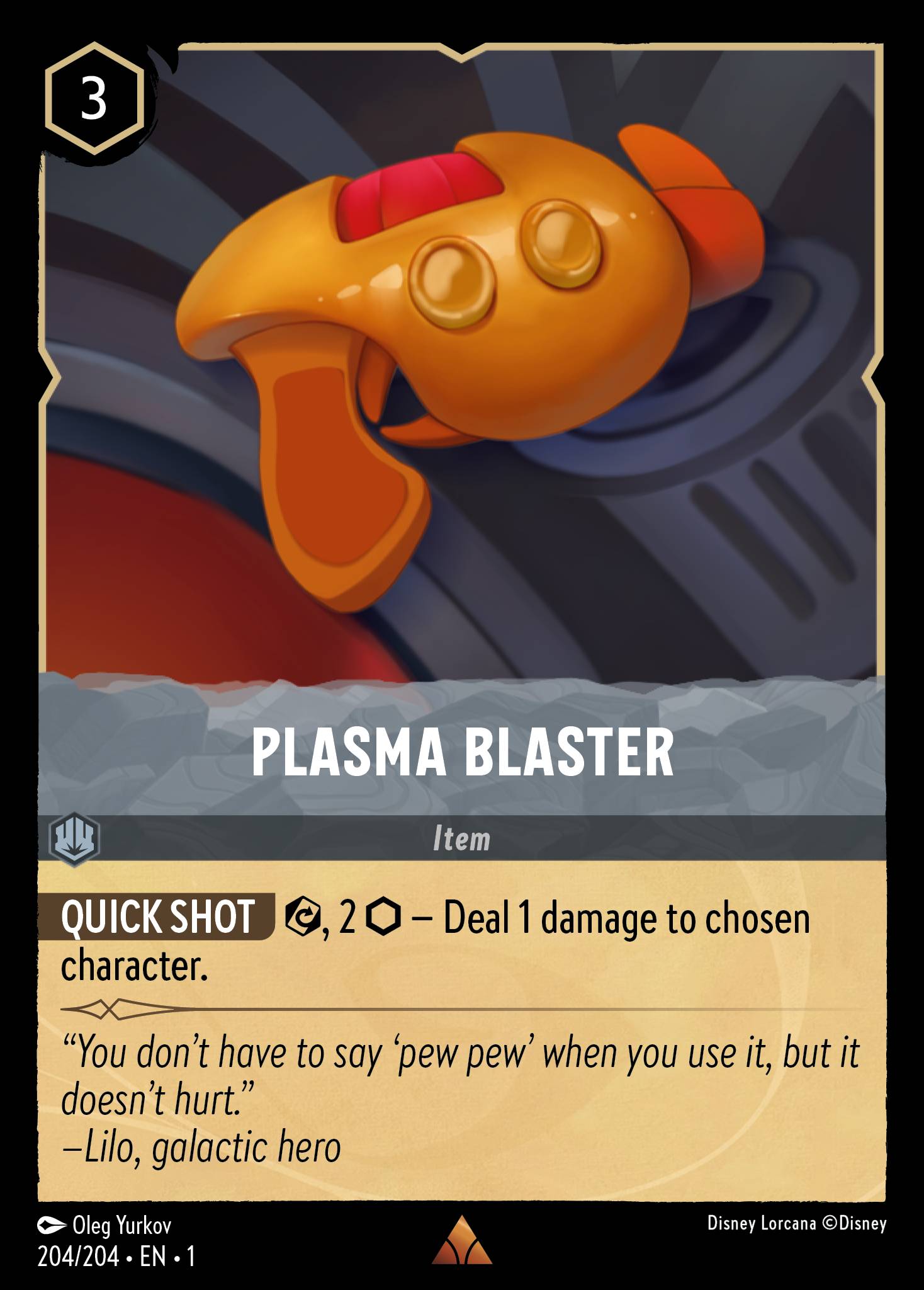 Plasma Blaster Disney Lorcana card
