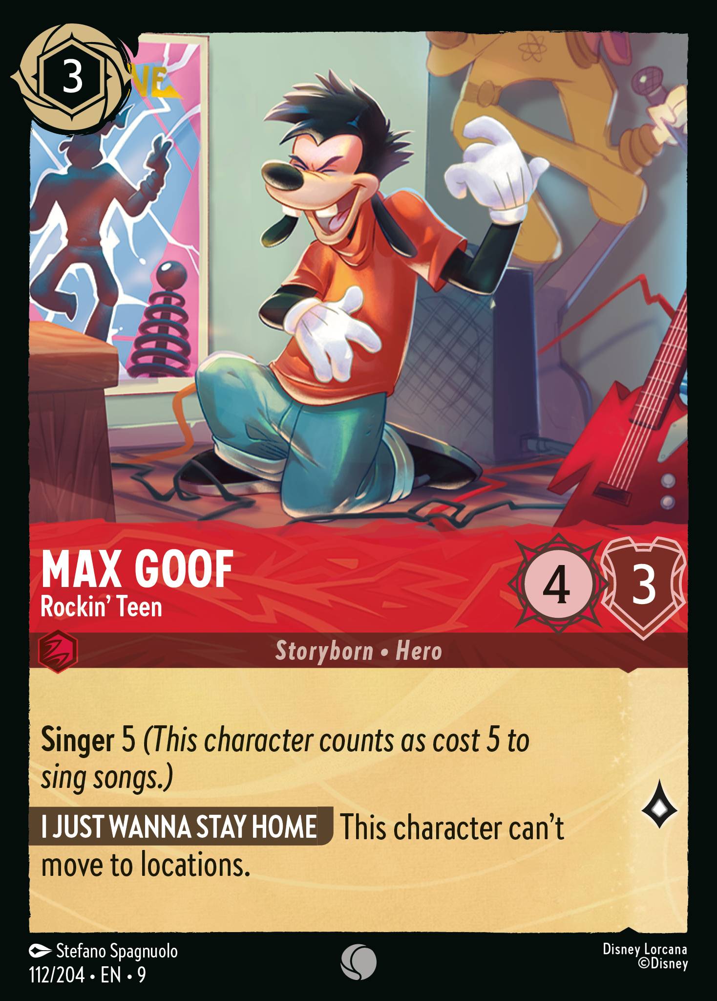 Max Goof — Rockin' Teen Disney Lorcana card