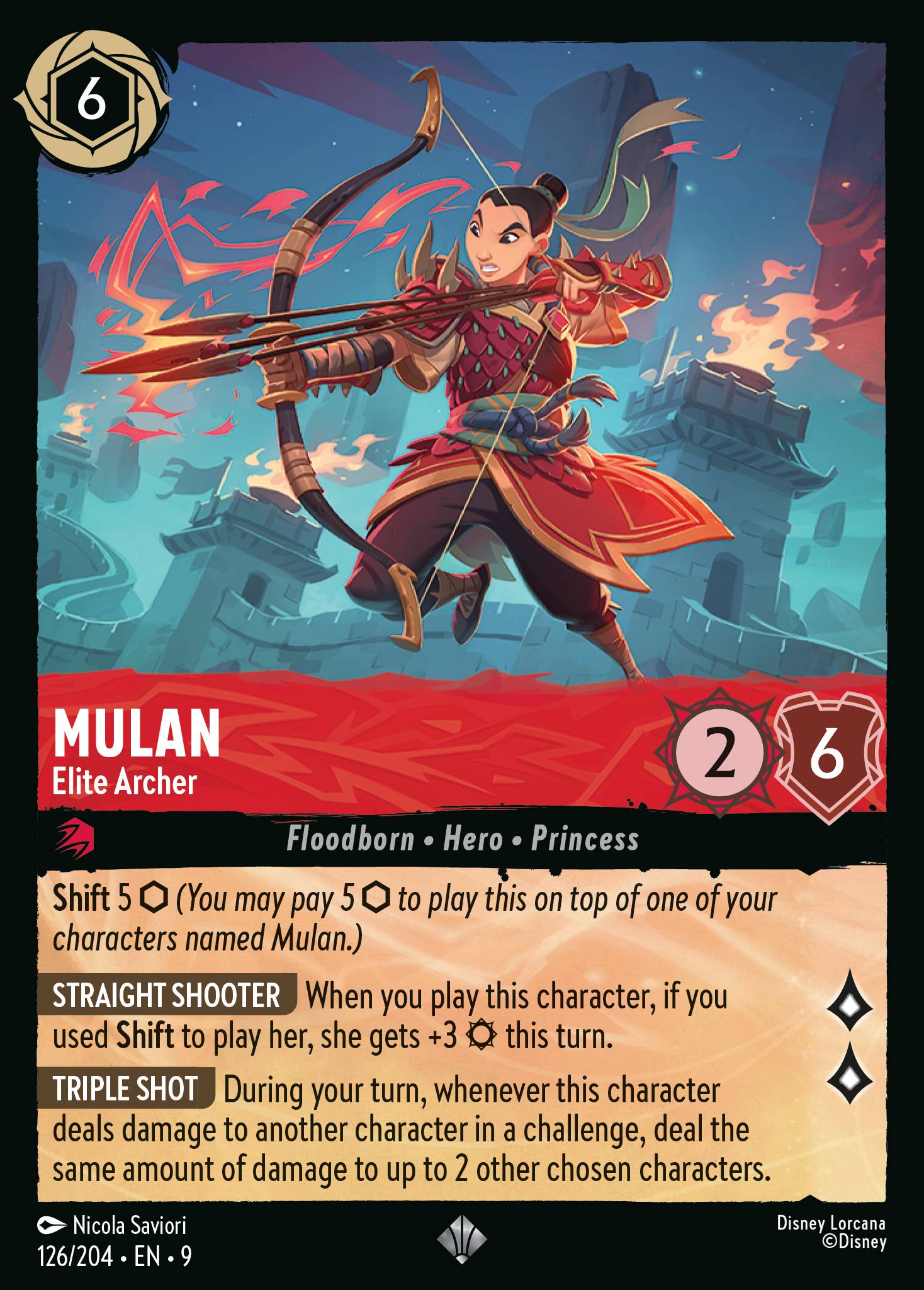 Mulan — Elite Archer Disney Lorcana card