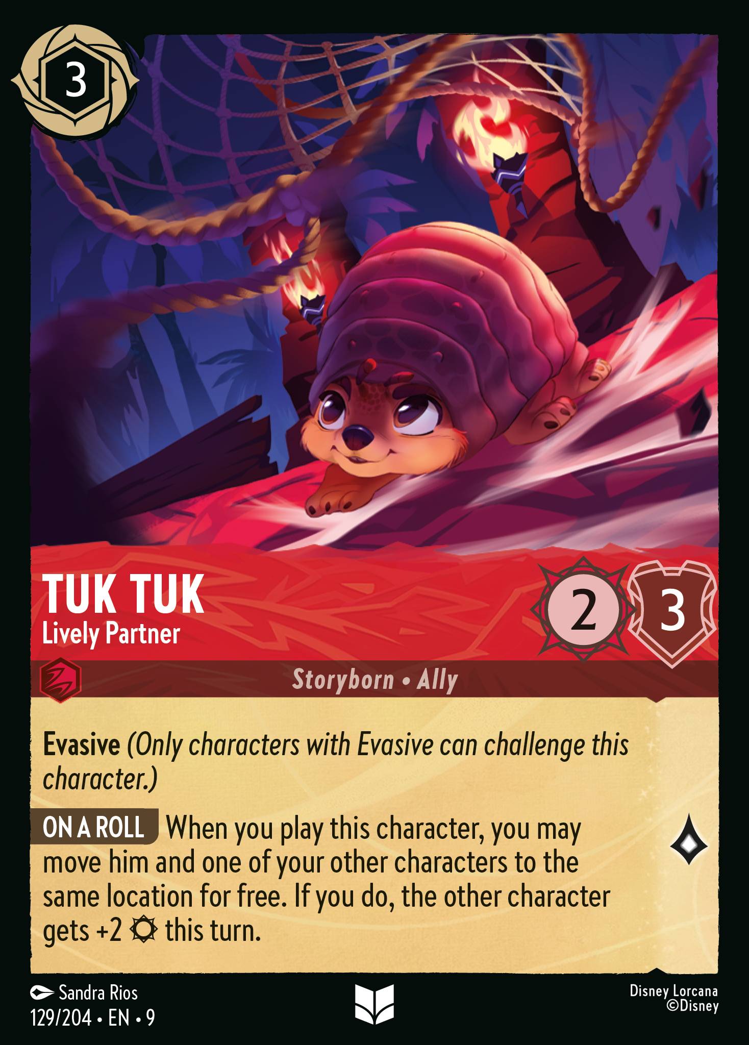 Tuk Tuk — Lively Partner Disney Lorcana card