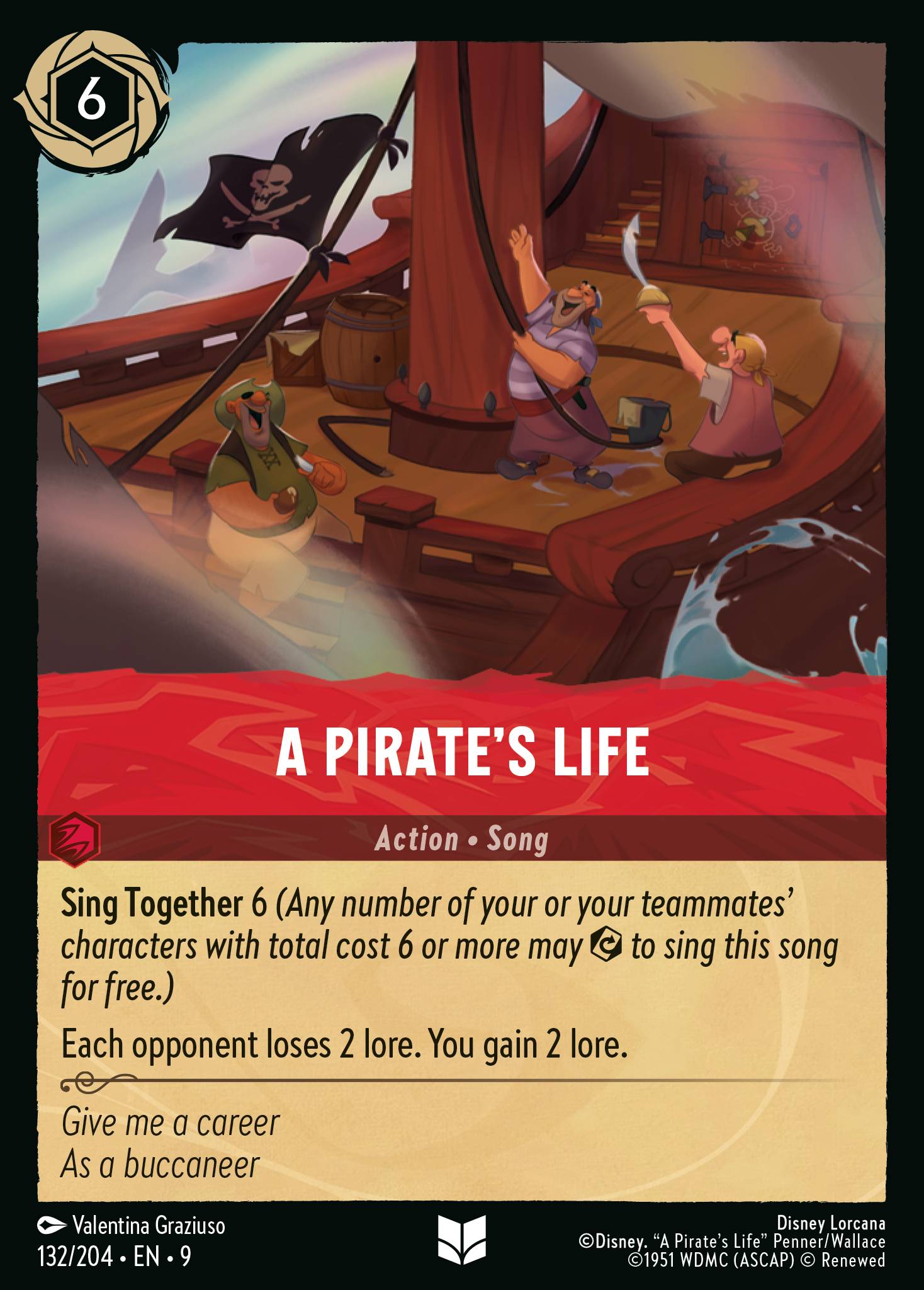 A Pirate’s Life Disney Lorcana card