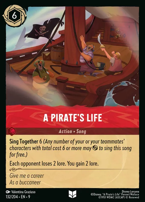 A Pirate’s Life Disney Lorcana card