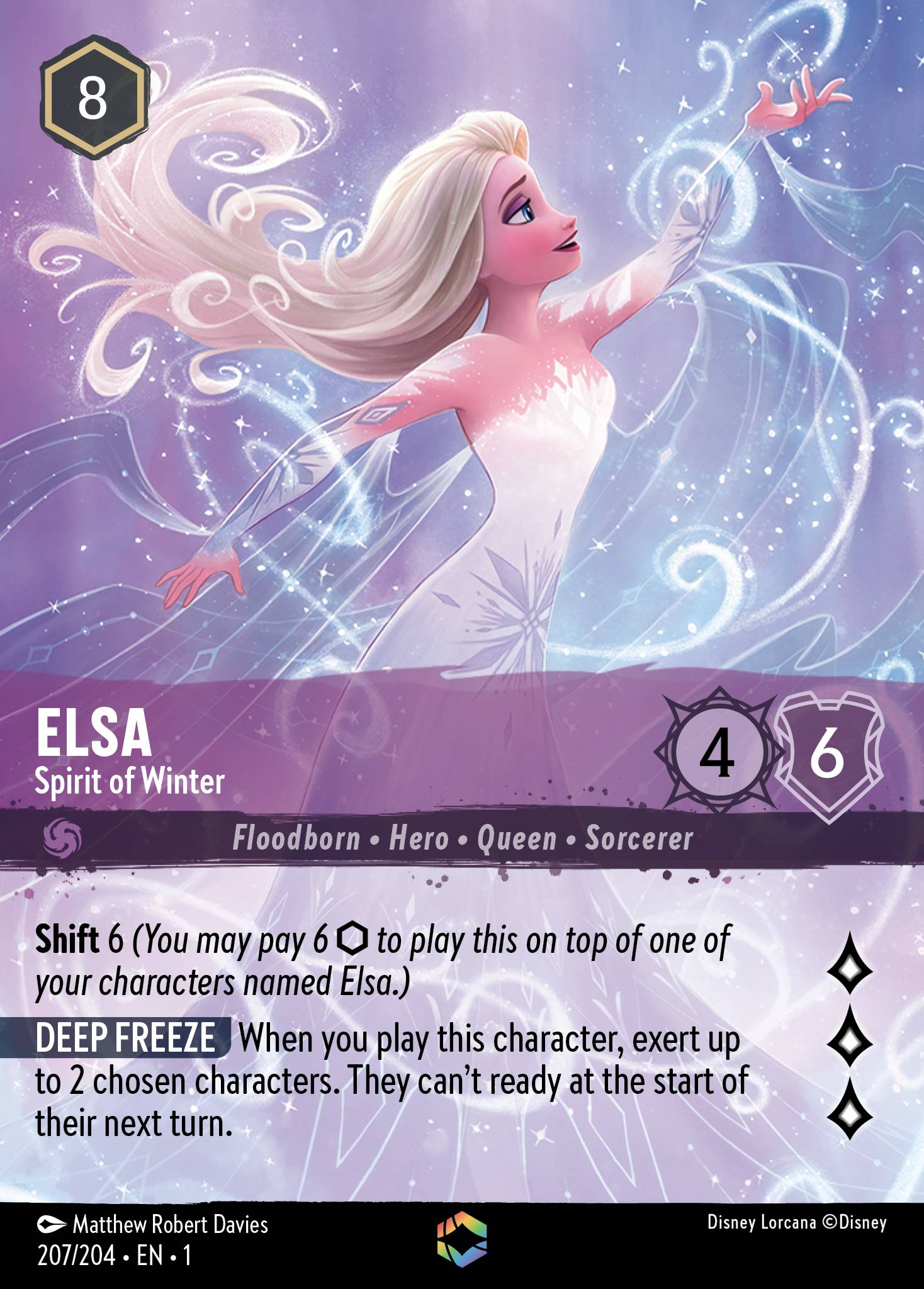 Elsa — Spirit of Winter Disney Lorcana card
