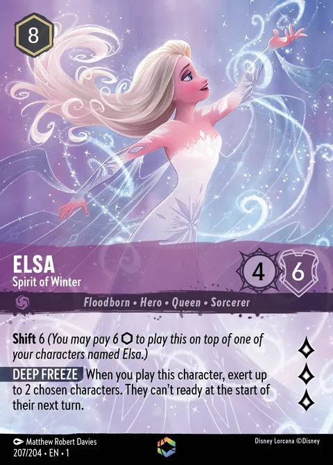 Elsa — Spirit of Winter Disney Lorcana card