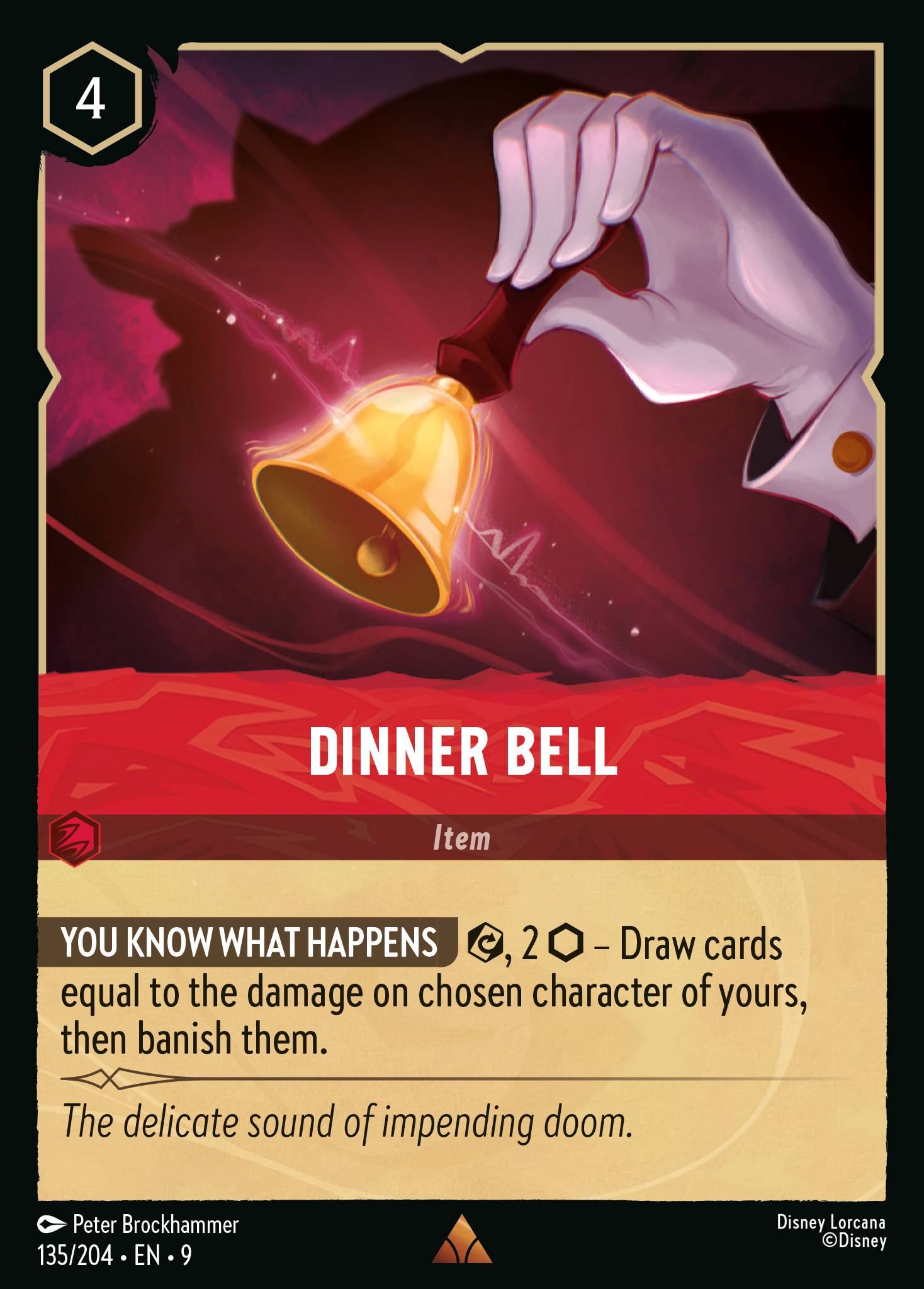 Dinner Bell Disney Lorcana card