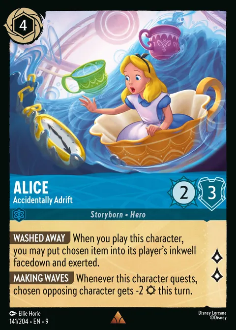 Alice — Accidentally Adrift Disney Lorcana card