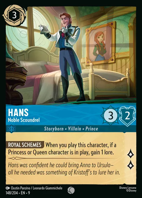 Hans — Noble Scoundrel Disney Lorcana card