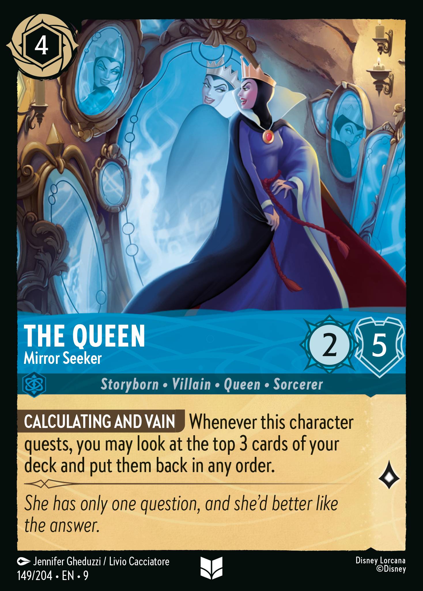 The Queen — Mirror Seeker Disney Lorcana card