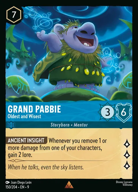 Grand Pabbie — Oldest and Wisest Disney Lorcana card