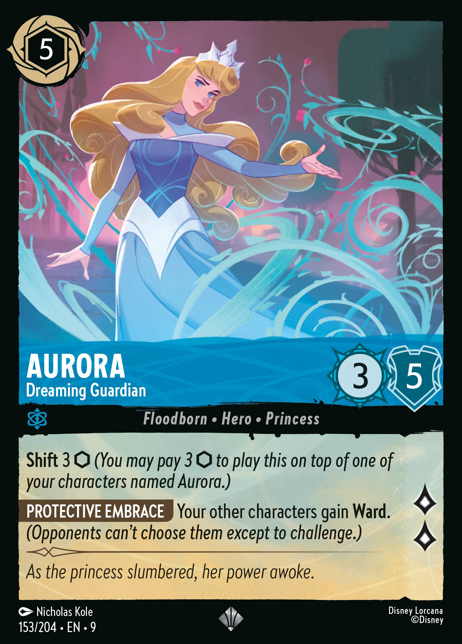 Aurora — Dreaming Guardian Disney Lorcana card