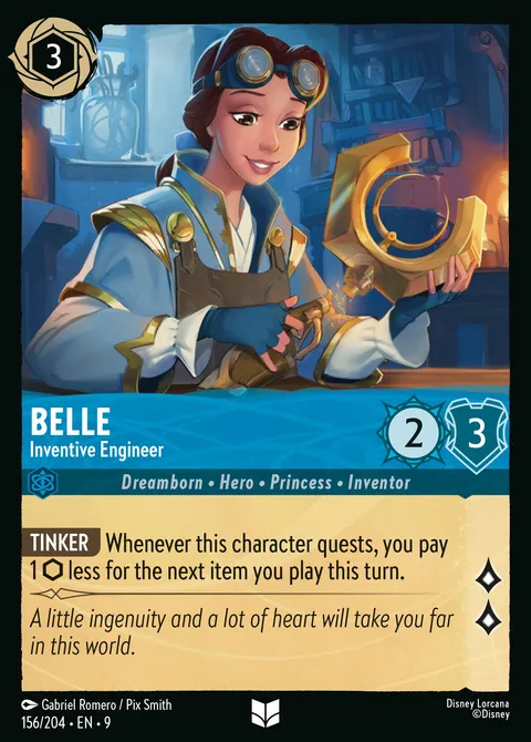 Belle — Inventive Engineer Disney Lorcana card