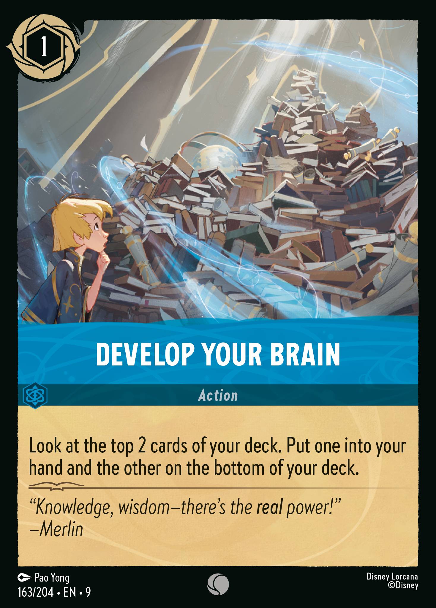 Develop Your Brain Disney Lorcana card