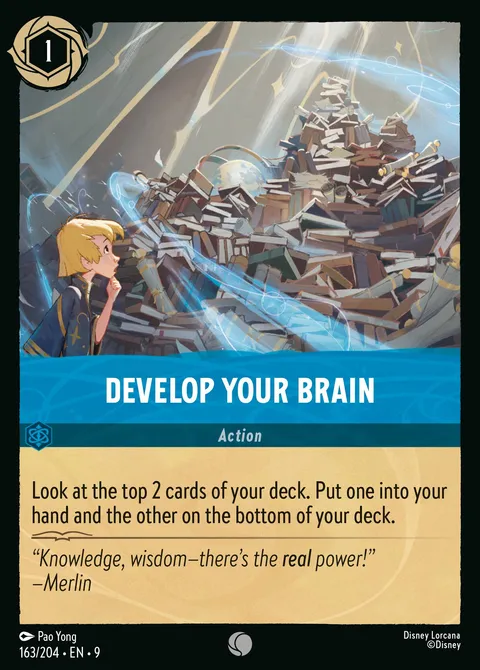 Develop Your Brain Disney Lorcana card