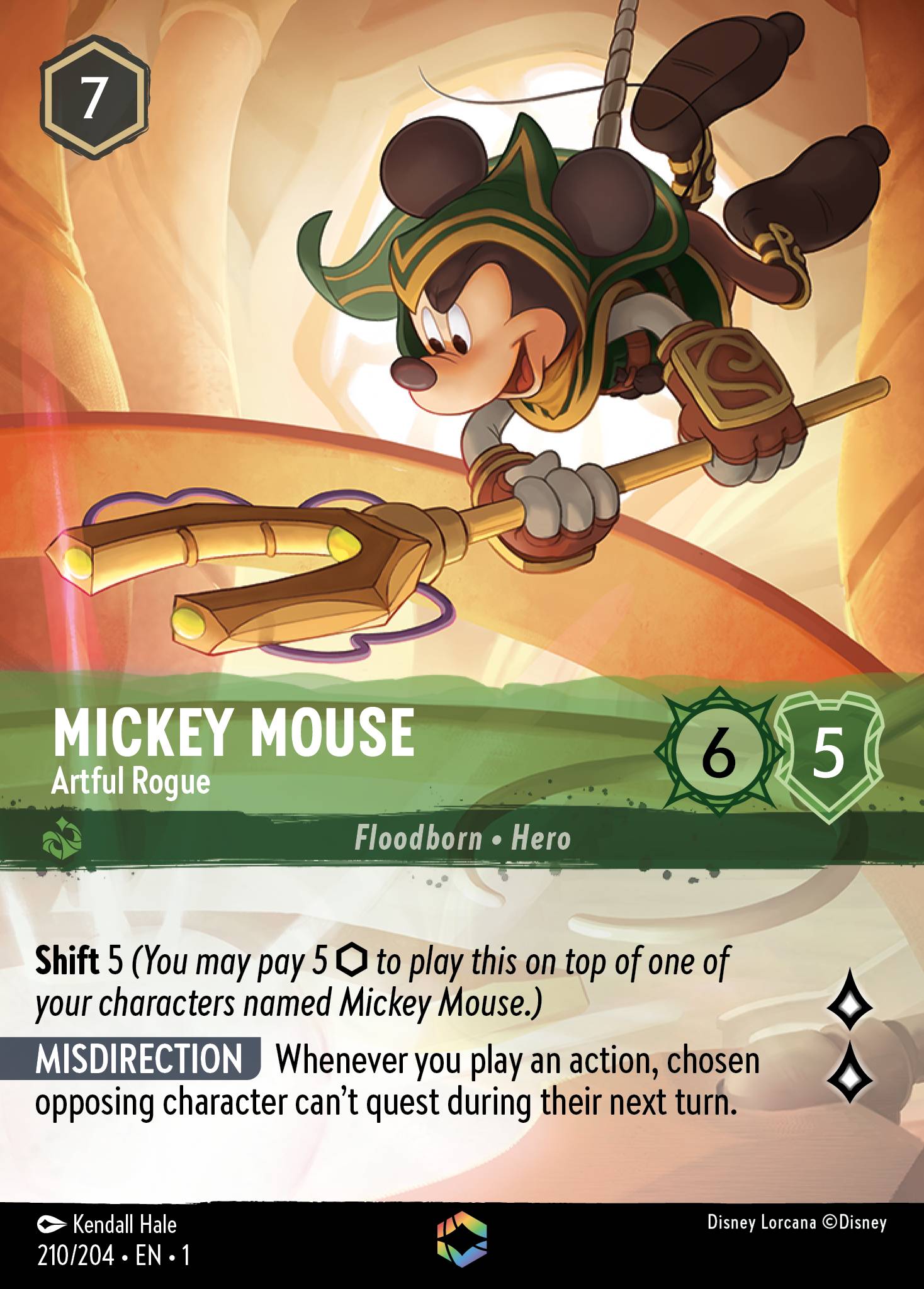 Mickey Mouse — Artful Rogue Disney Lorcana card