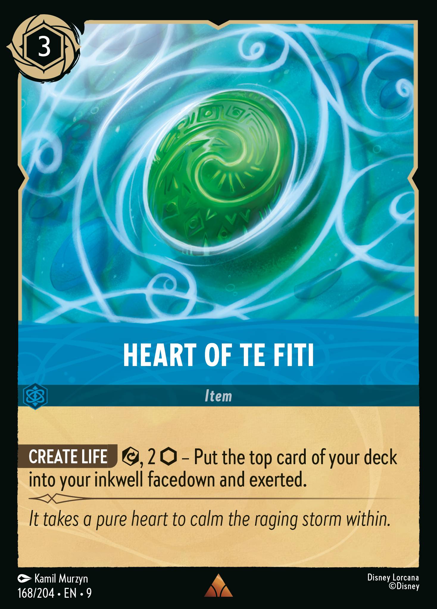 Heart of Te Fiti Disney Lorcana card