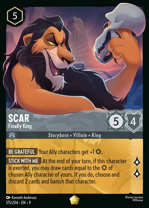 Scar — Finally King Disney Lorcana card