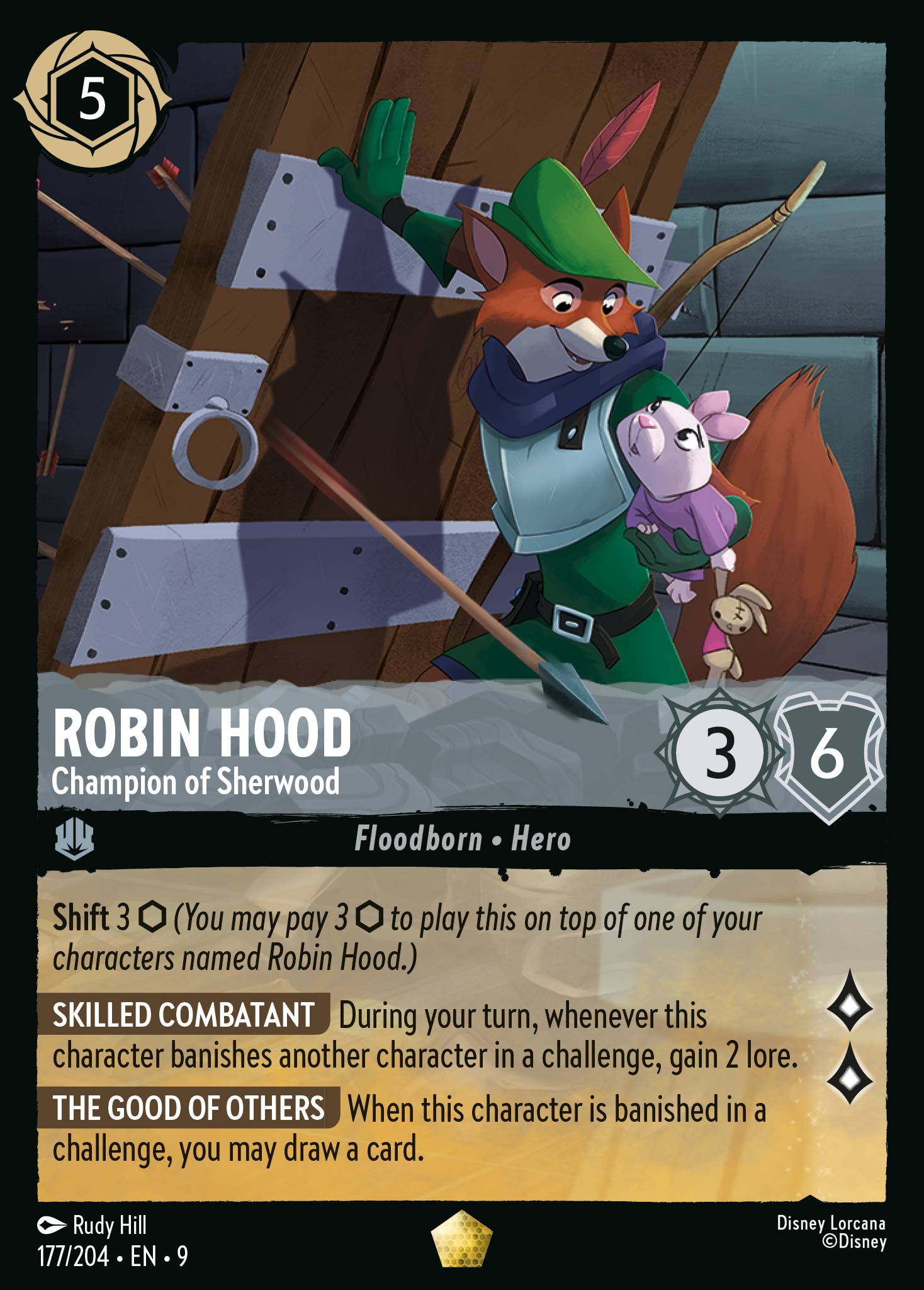 Robin Hood — Champion of Sherwood Disney Lorcana card
