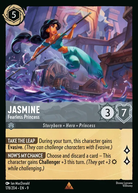 Jasmine — Fearless Princess Disney Lorcana card