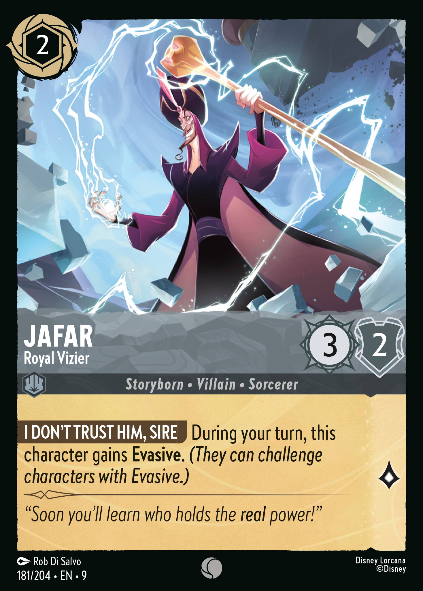 Jafar — Royal Vizier Disney Lorcana card