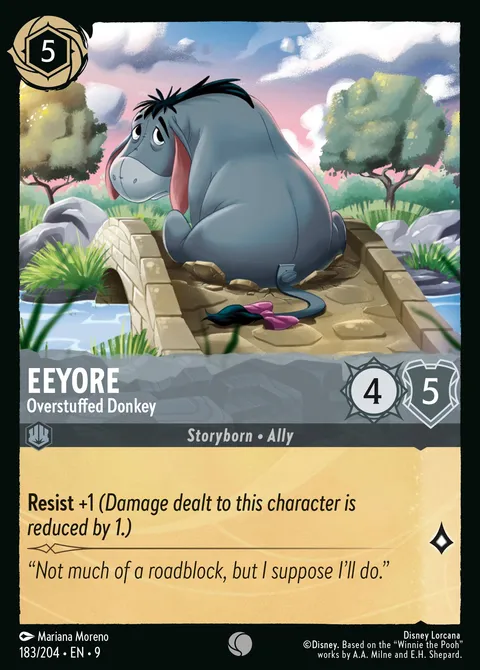 Eeyore — Overstuffed Donkey Disney Lorcana card
