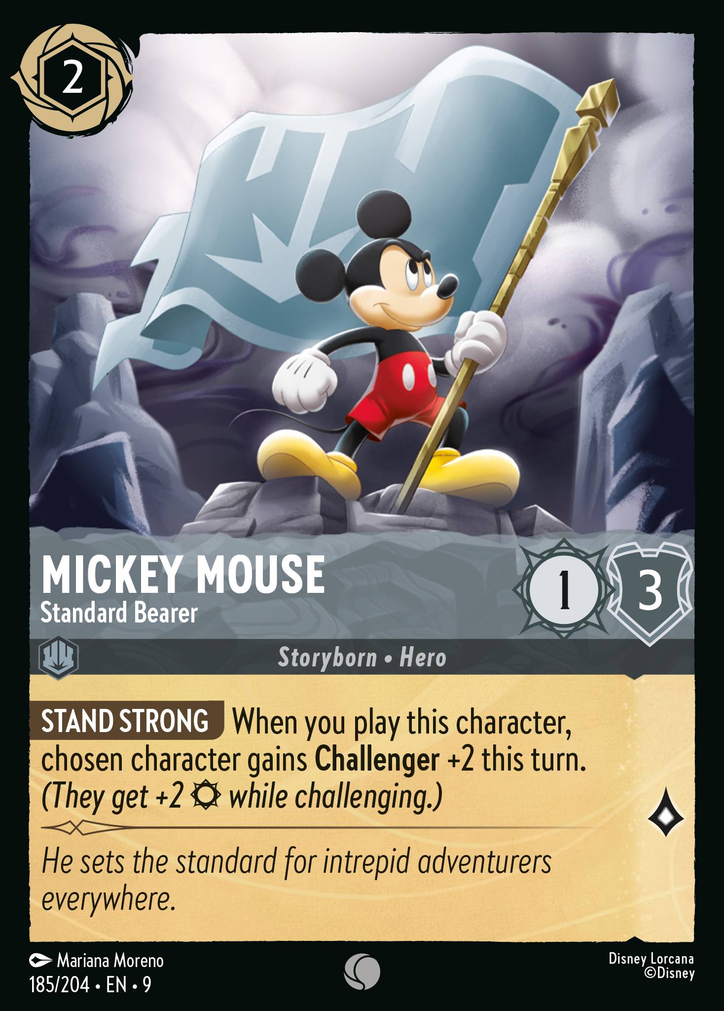 Mickey Mouse — Standard Bearer Disney Lorcana card