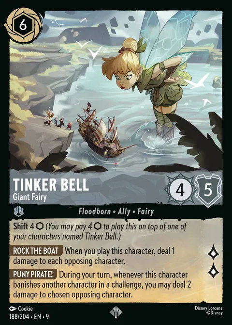 Tinker Bell — Giant Fairy Disney Lorcana card
