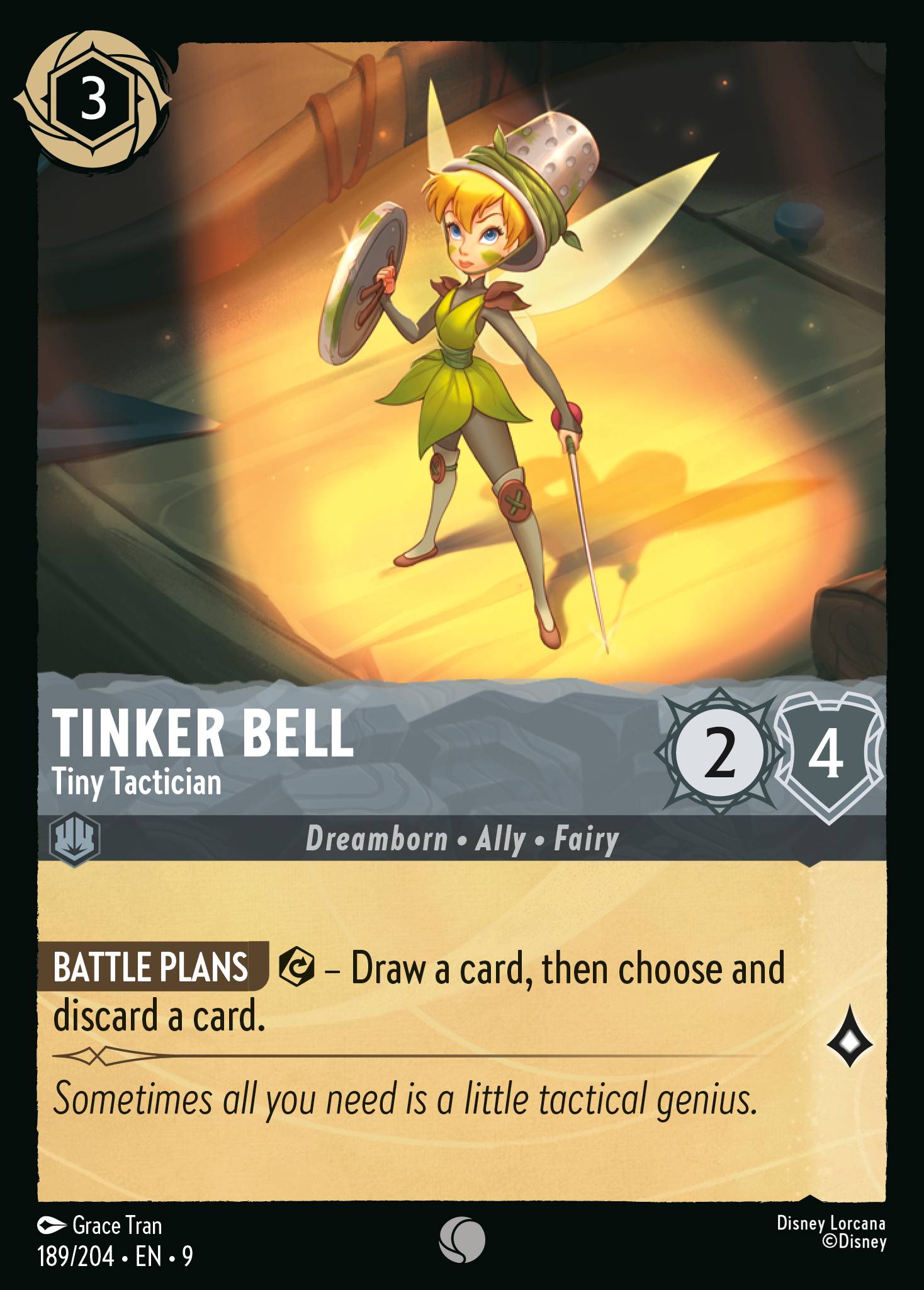 Tinker Bell — Tiny Tactician Disney Lorcana card