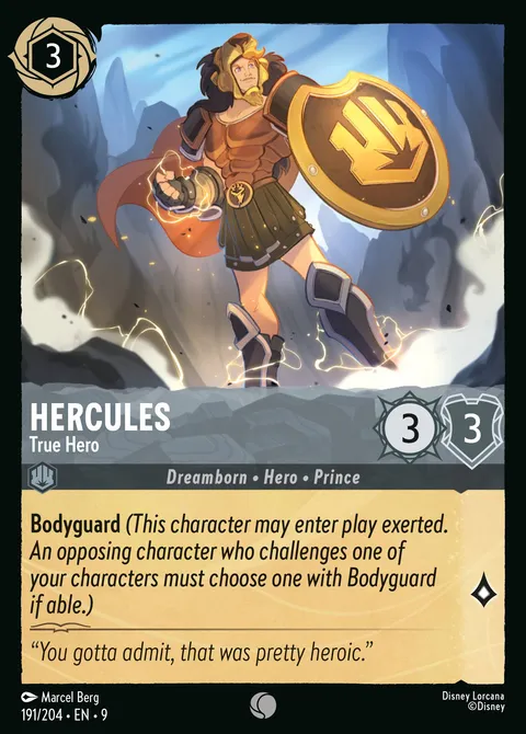 Hercules — True Hero Disney Lorcana card
