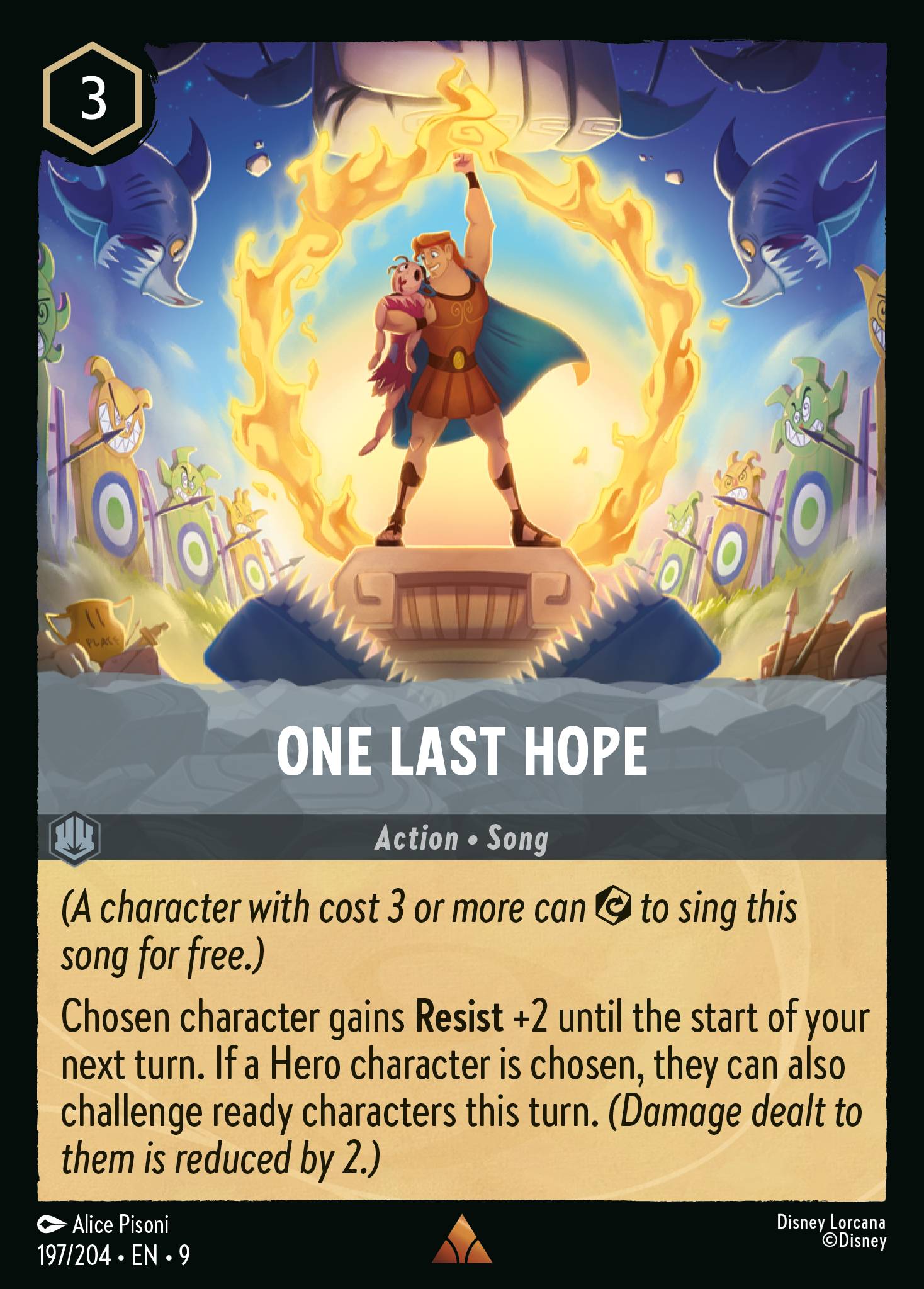 One Last Hope Disney Lorcana card