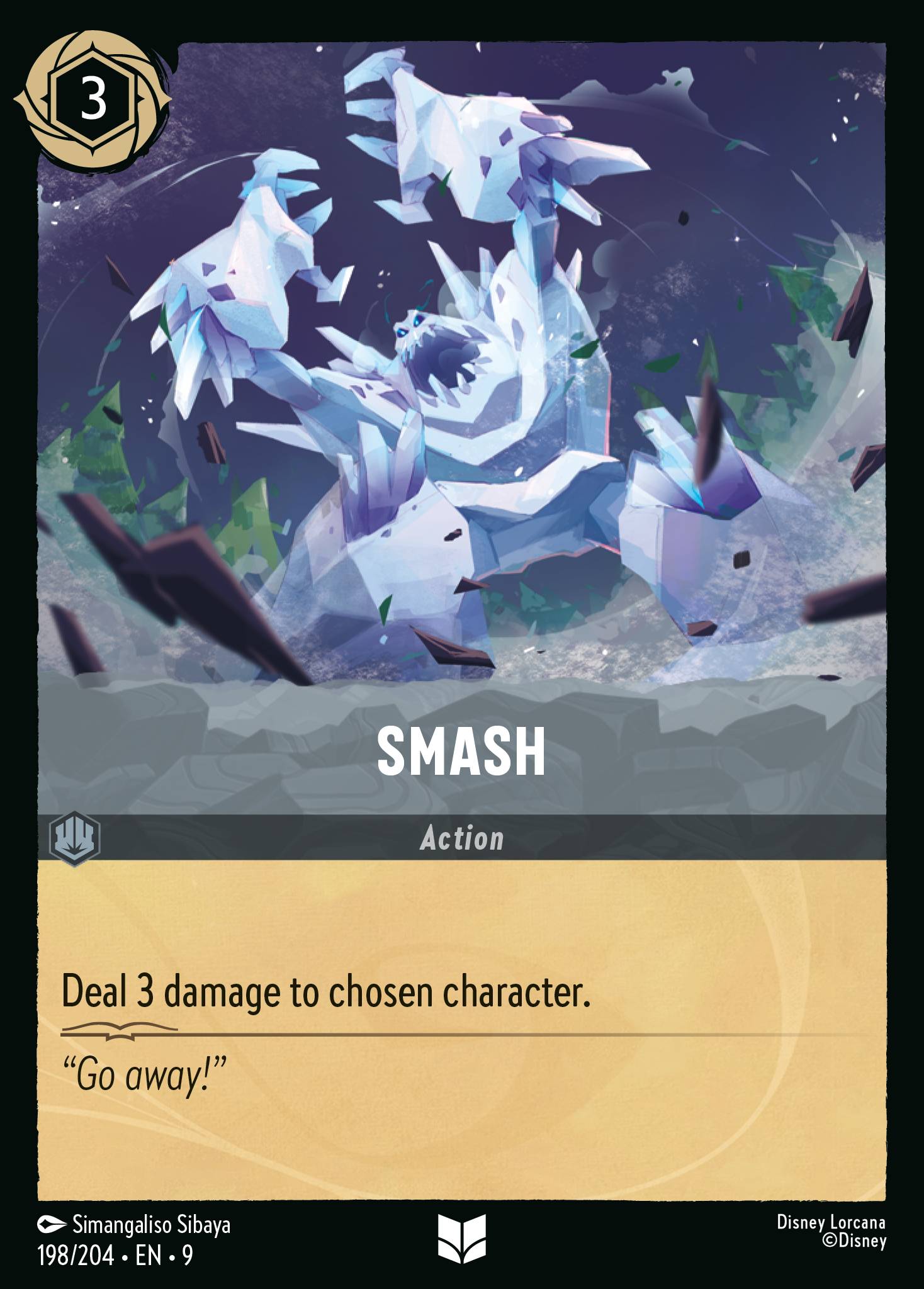 Smash Disney Lorcana card